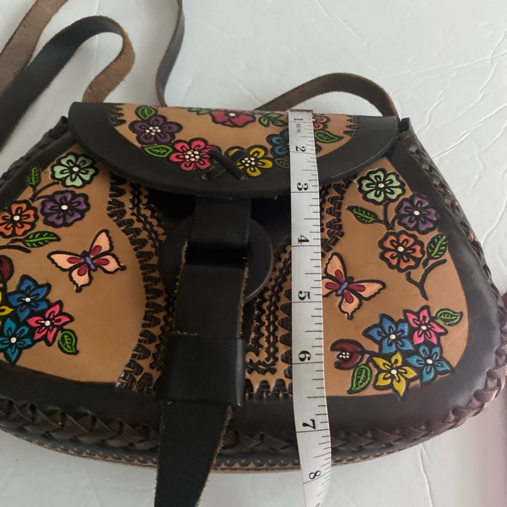 Mexican Leather Crossbody Bag - Picture 10 of 13